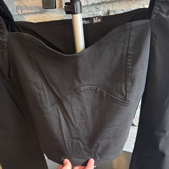 Boohoo Black Long Sleeve Top - Picture 5 of 5